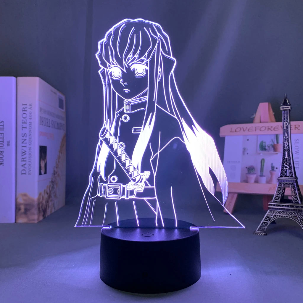 Demon Slayer Night Light (USB Plug/Black Base)