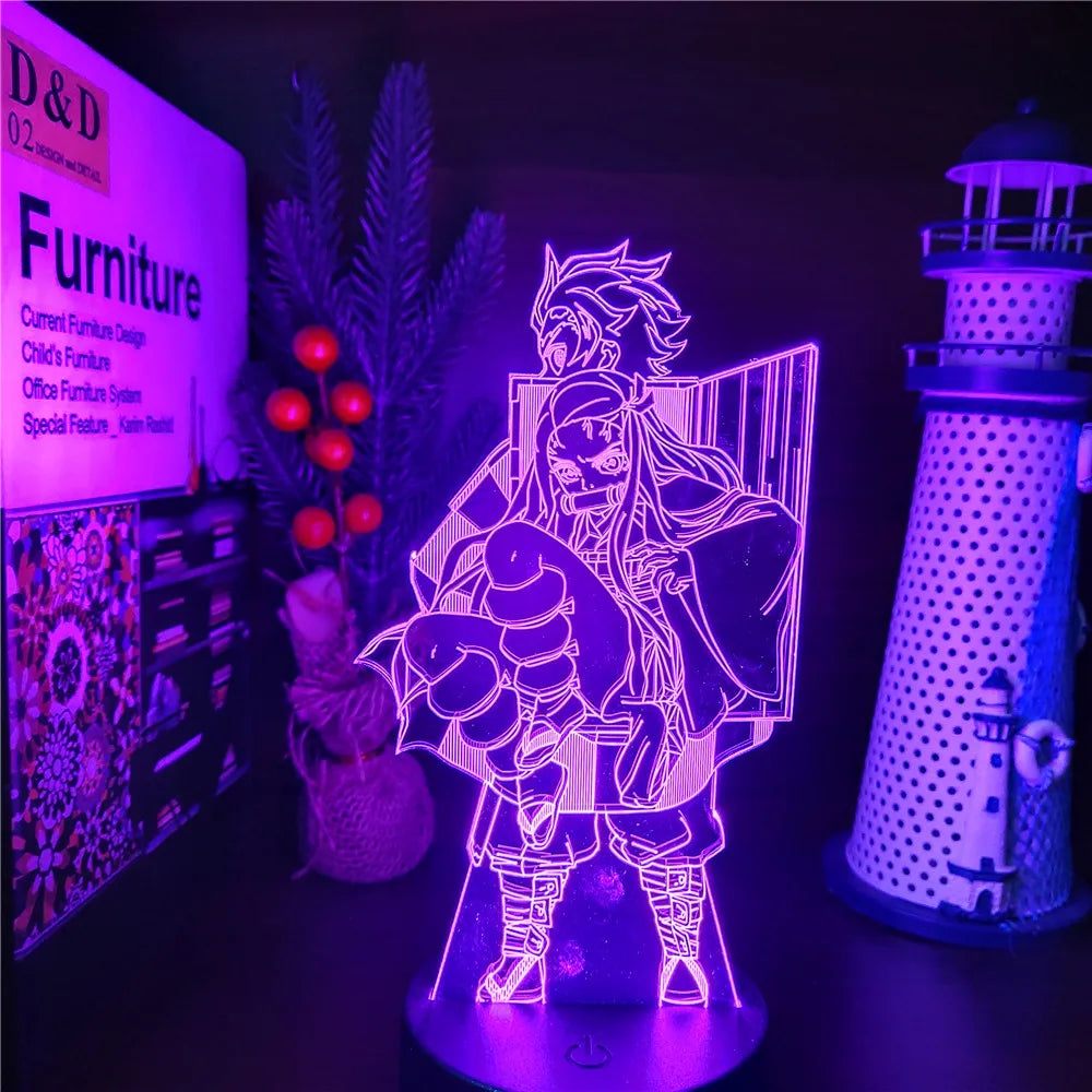 Demon Slayer Night Light (Crack Base)
